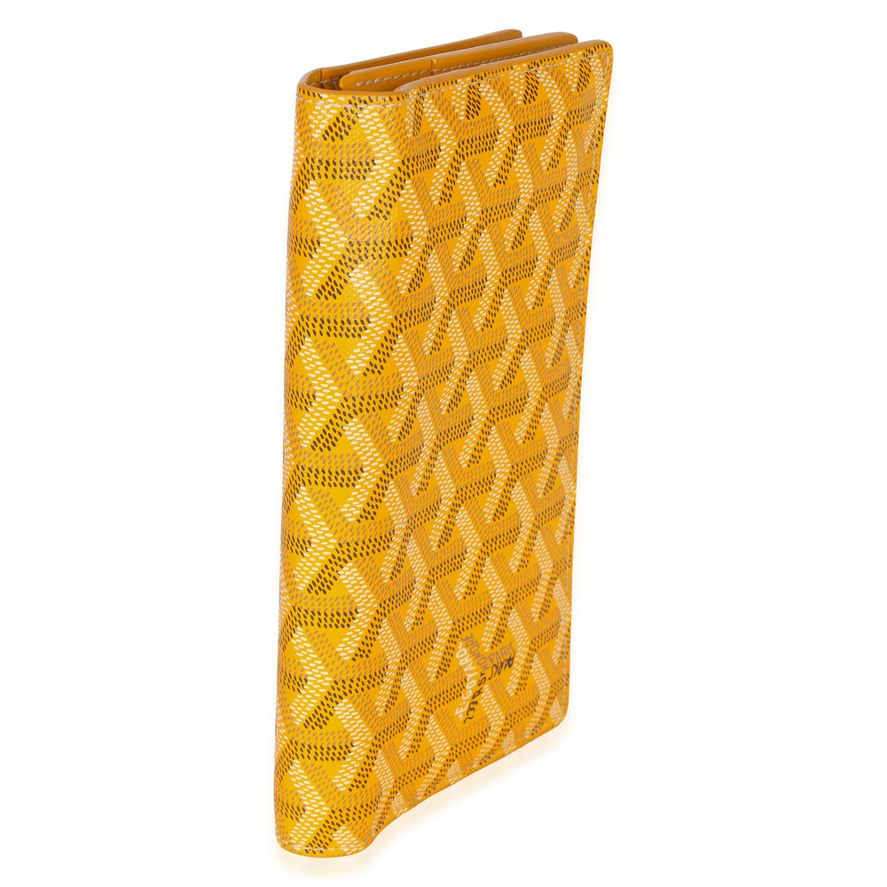 Goyard Yellow Goyardine Canvas Richelieu Wallet - Picture 8 of 8